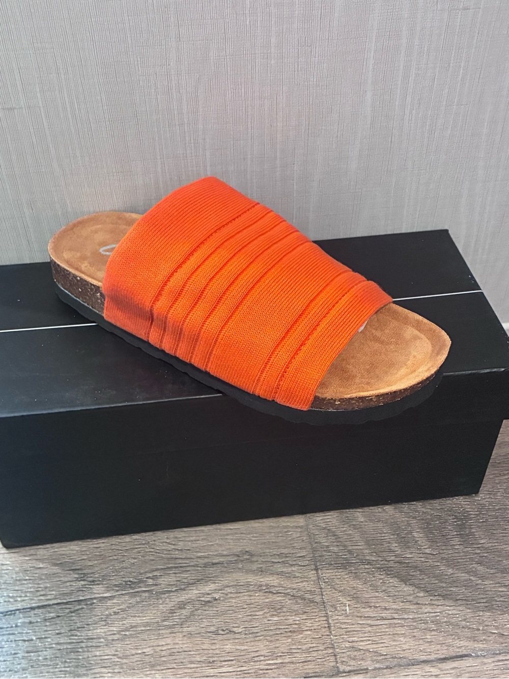 Cape Robbin Bright Orange Slide Sandal